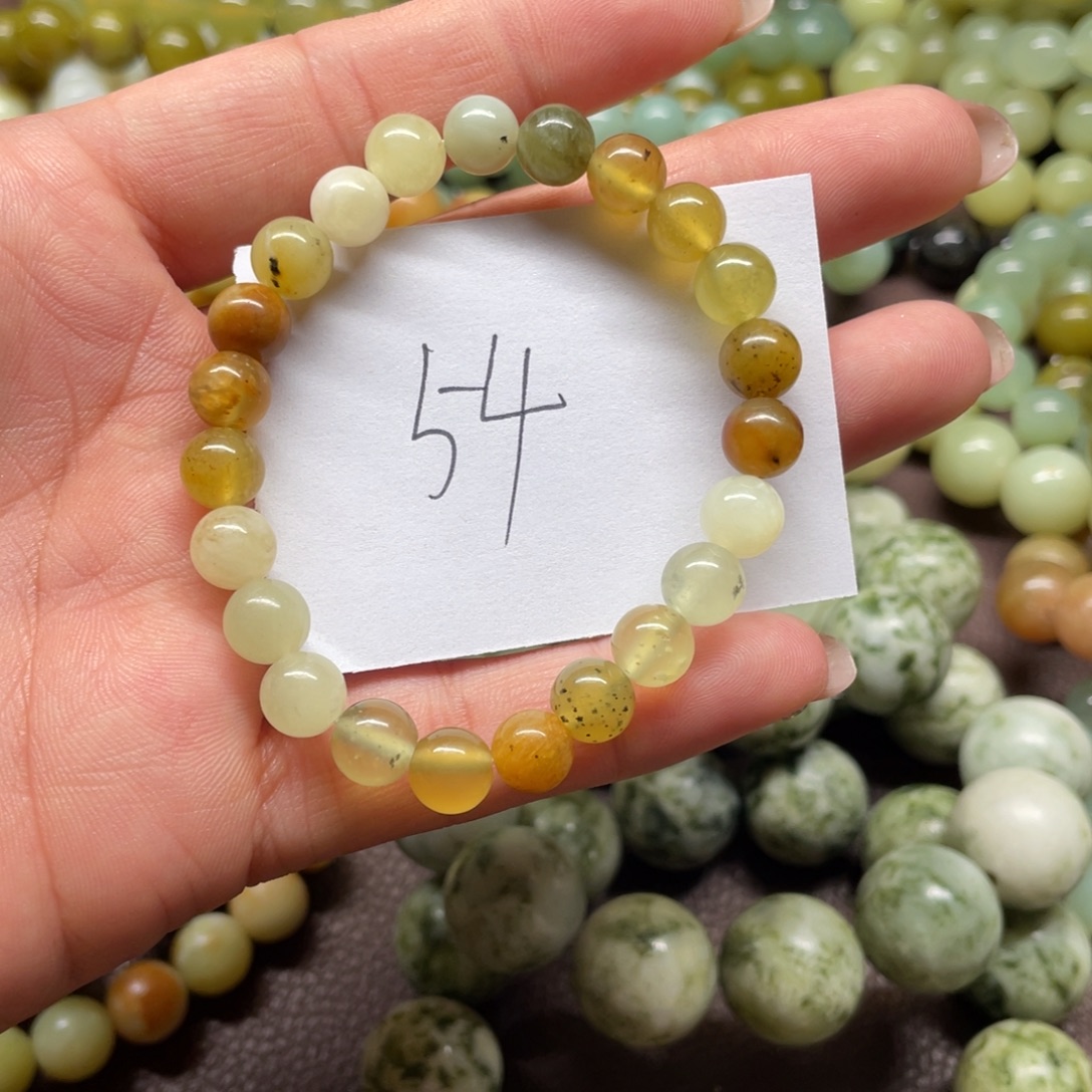 蛇纹石玉未镶嵌手链