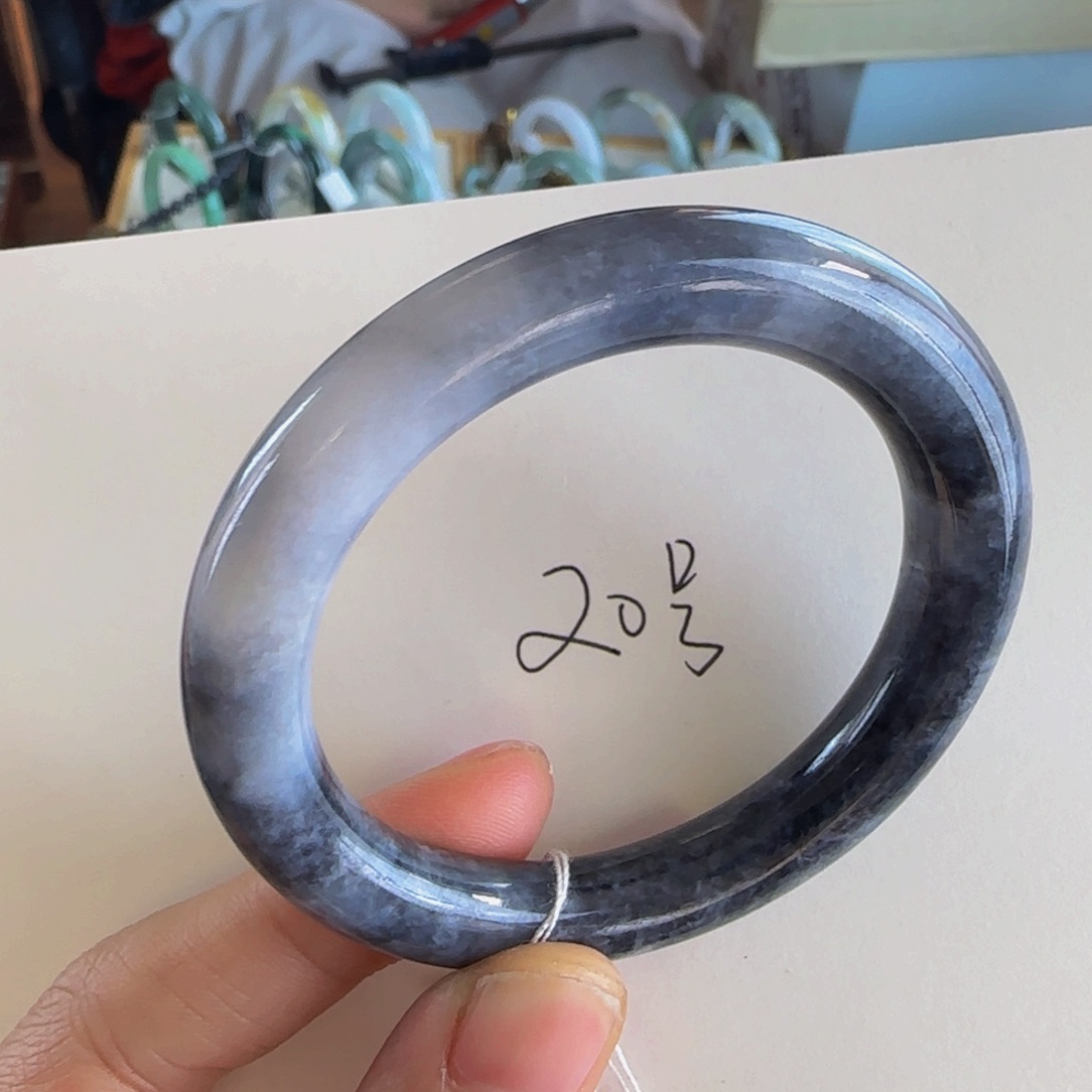 翡翠手镯未镶嵌老坑50.7圈