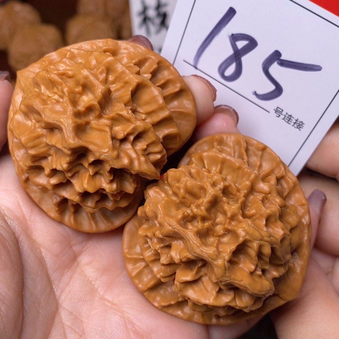 文玩核桃把件185龙鳞纹帝王狮子头5.1