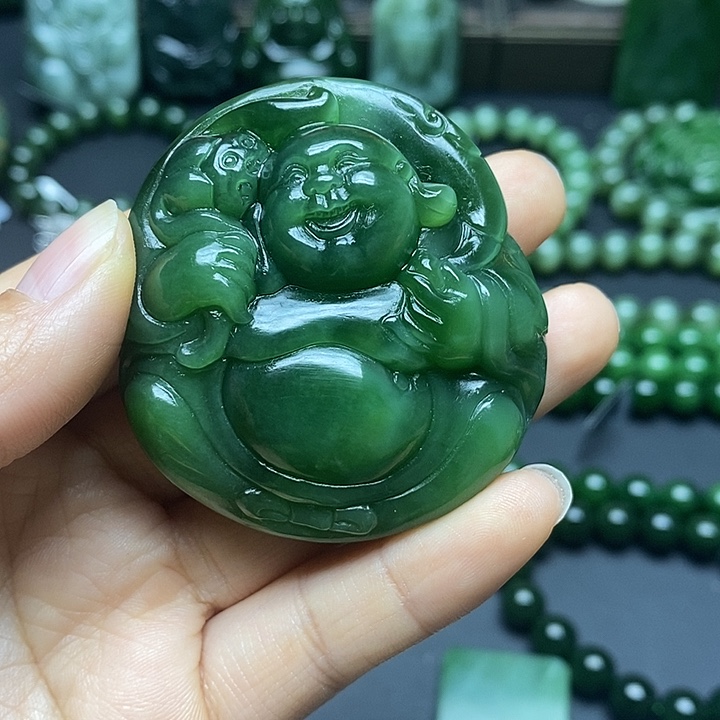 和田玉吊坠赠链未镶嵌