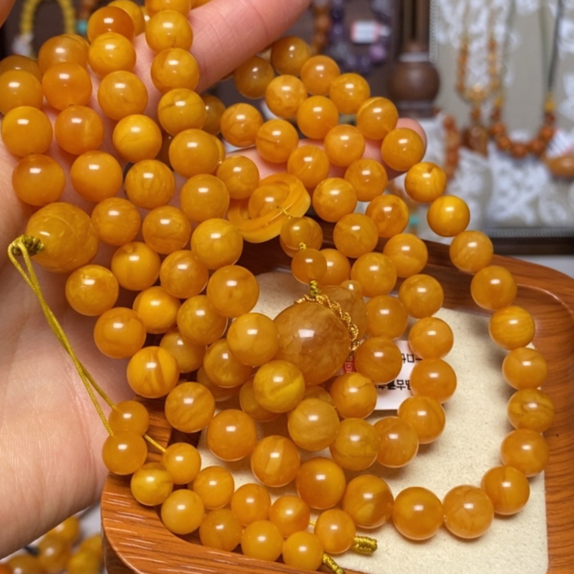 【闪购商品】蜜蜡颈饰未镶嵌项链