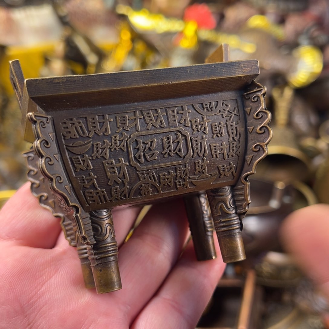 茶壶香炉铜器摆件 