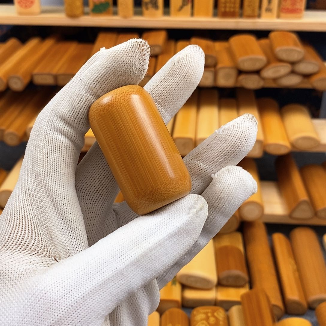 竹实心竹圆柱红皮大墩墩