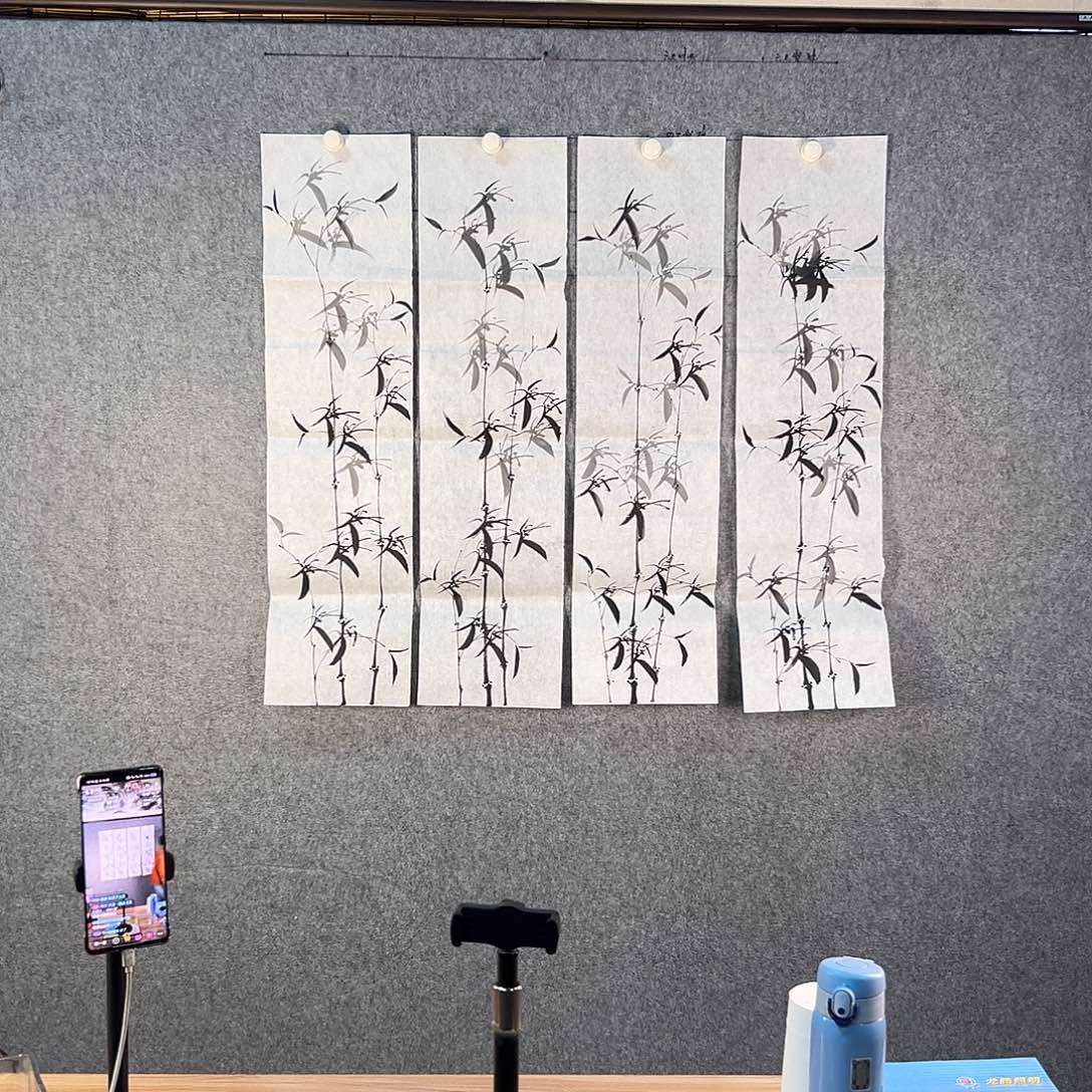 国画579 牡丹之花之叶的颜色