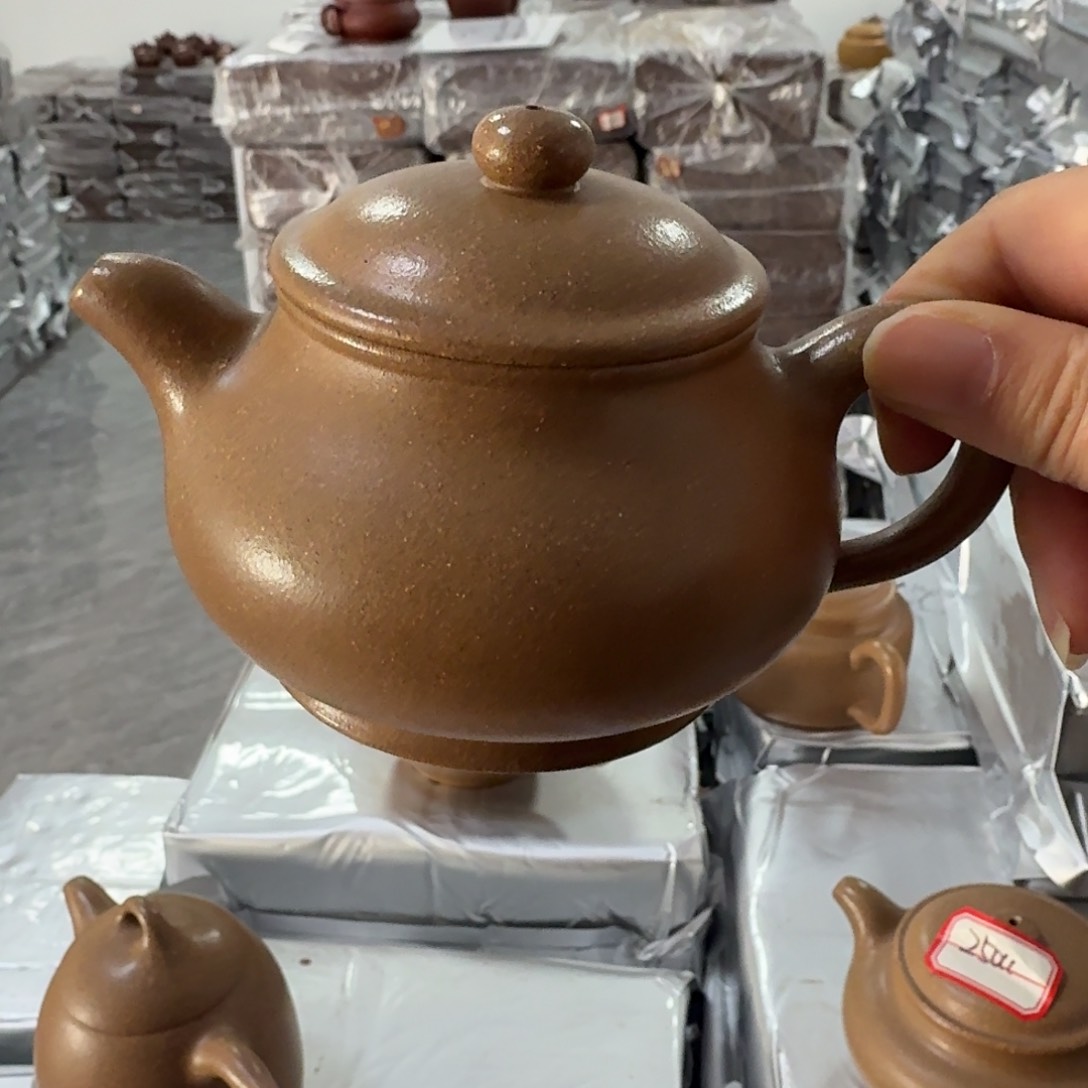 紫砂茶壶黄龙山原矿老段泥250