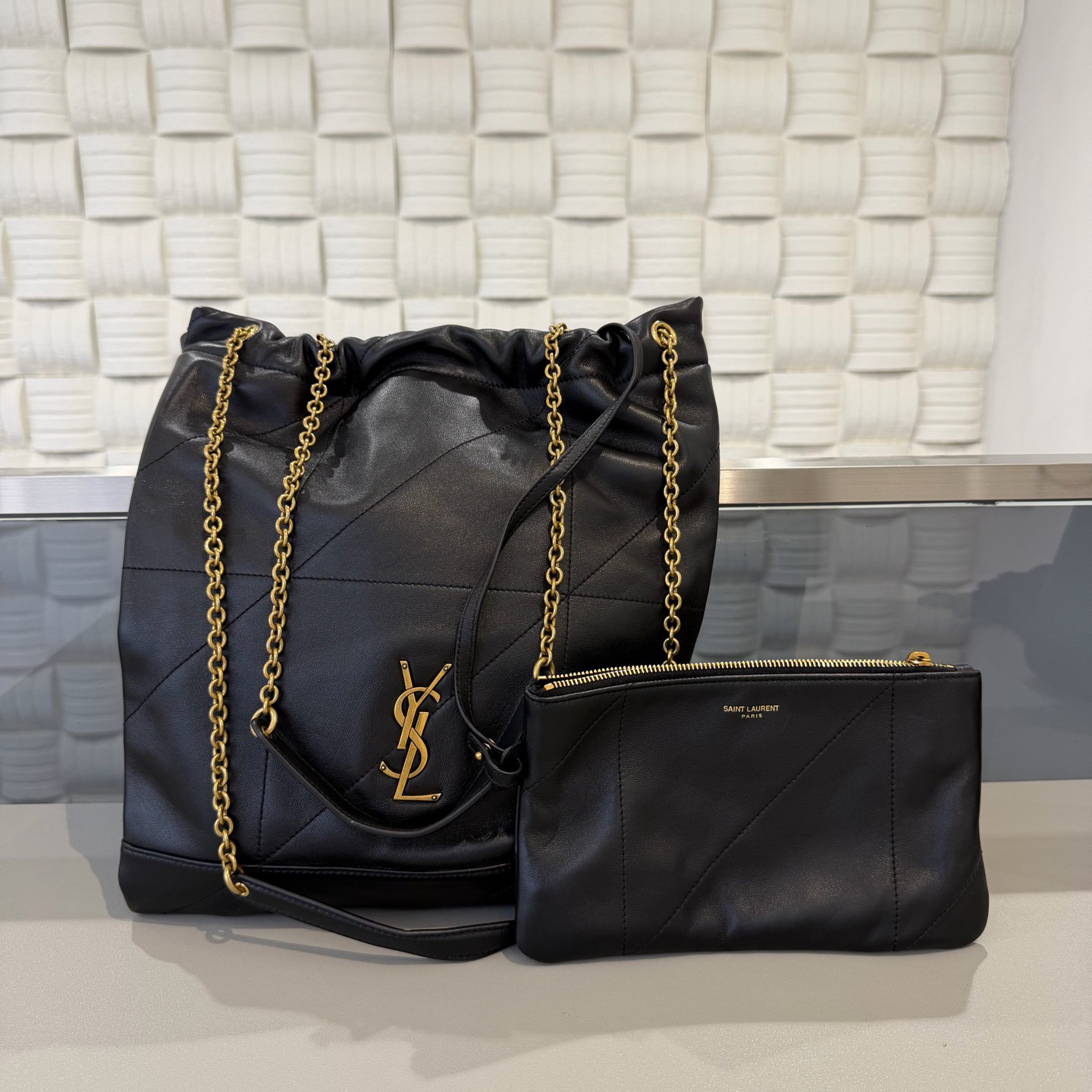 99新 YSL/圣罗兰 悦奢臻选/Jamie 4.3/hobo/小号/垃圾袋/斜挎包