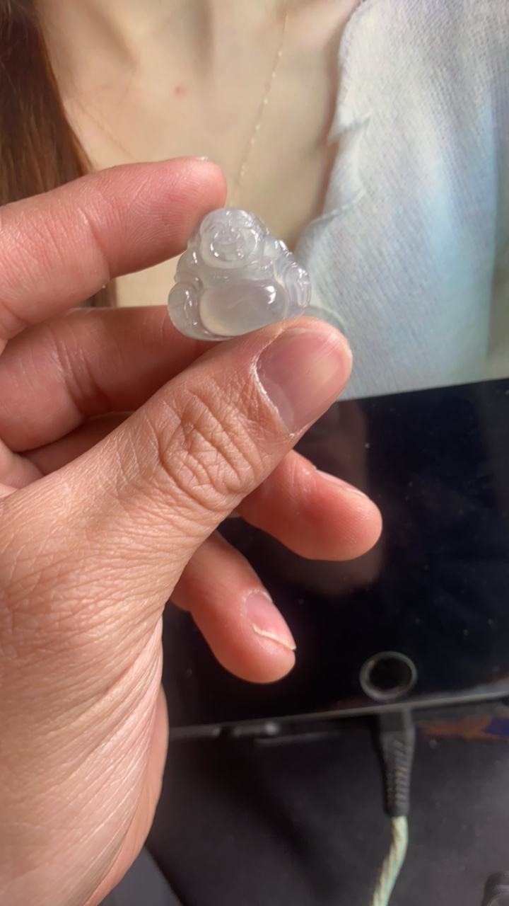 天然缅甸翡翠a货佛公