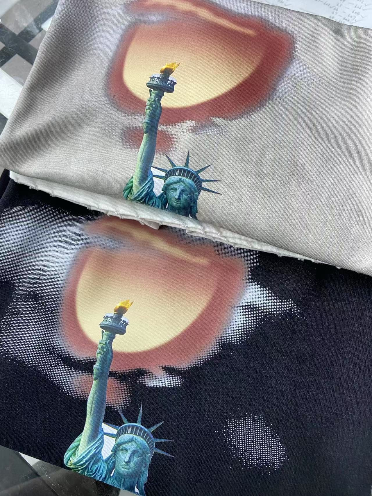 78号链接【女神洗水】洗水做旧潮牌春夏时尚圆领休闲半袖156