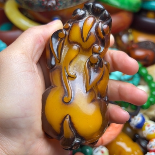 未镶嵌琥珀手串蜜蜡