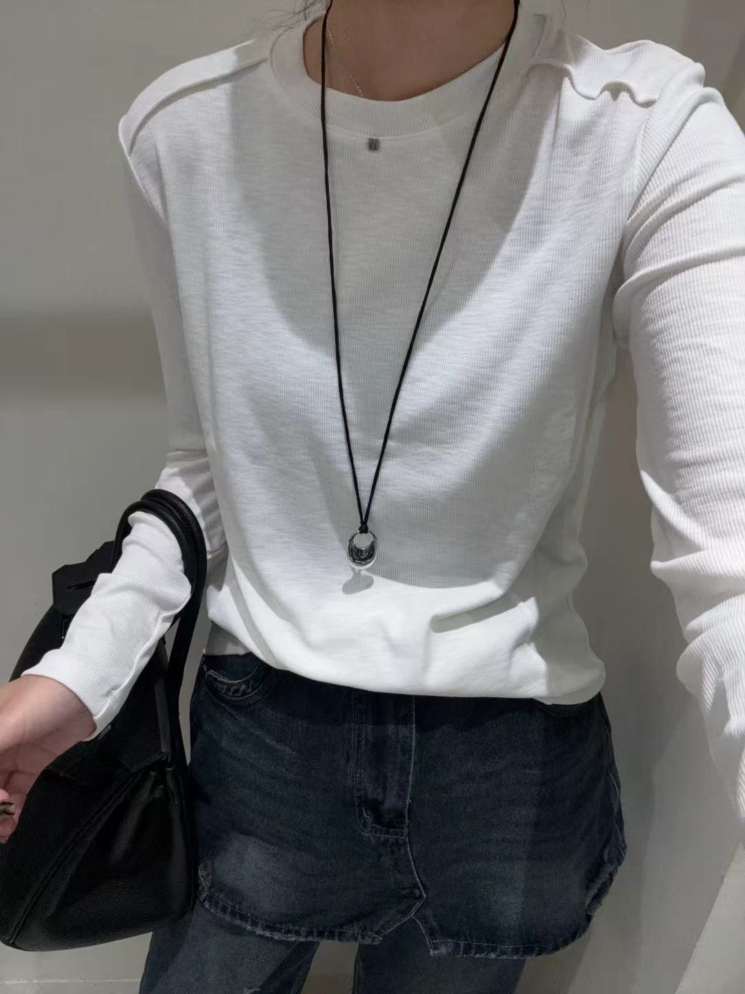 M 标简约百搭打底T恤