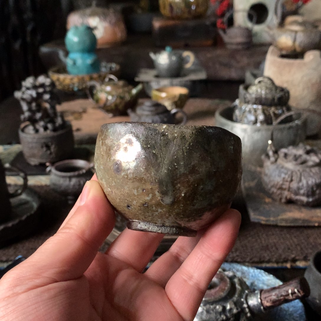 杯手工制作柴烧茶具