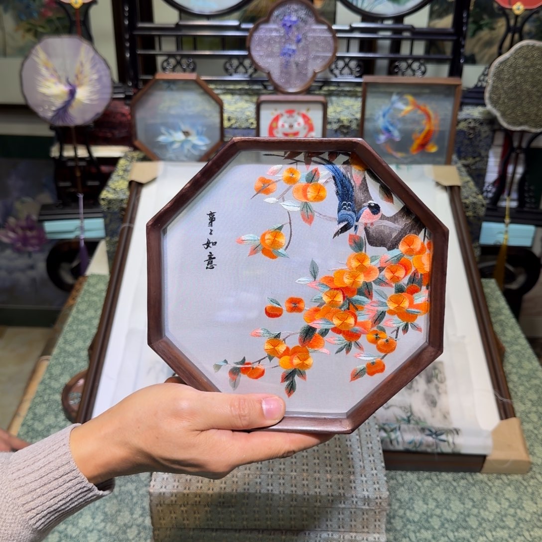 刺绣手工苏绣工艺制作技艺精湛