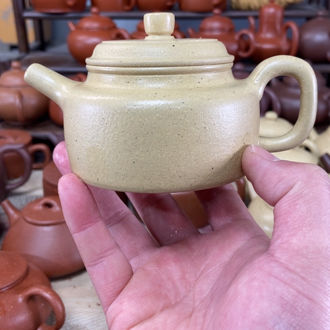 紫砂茶壶原矿本绿