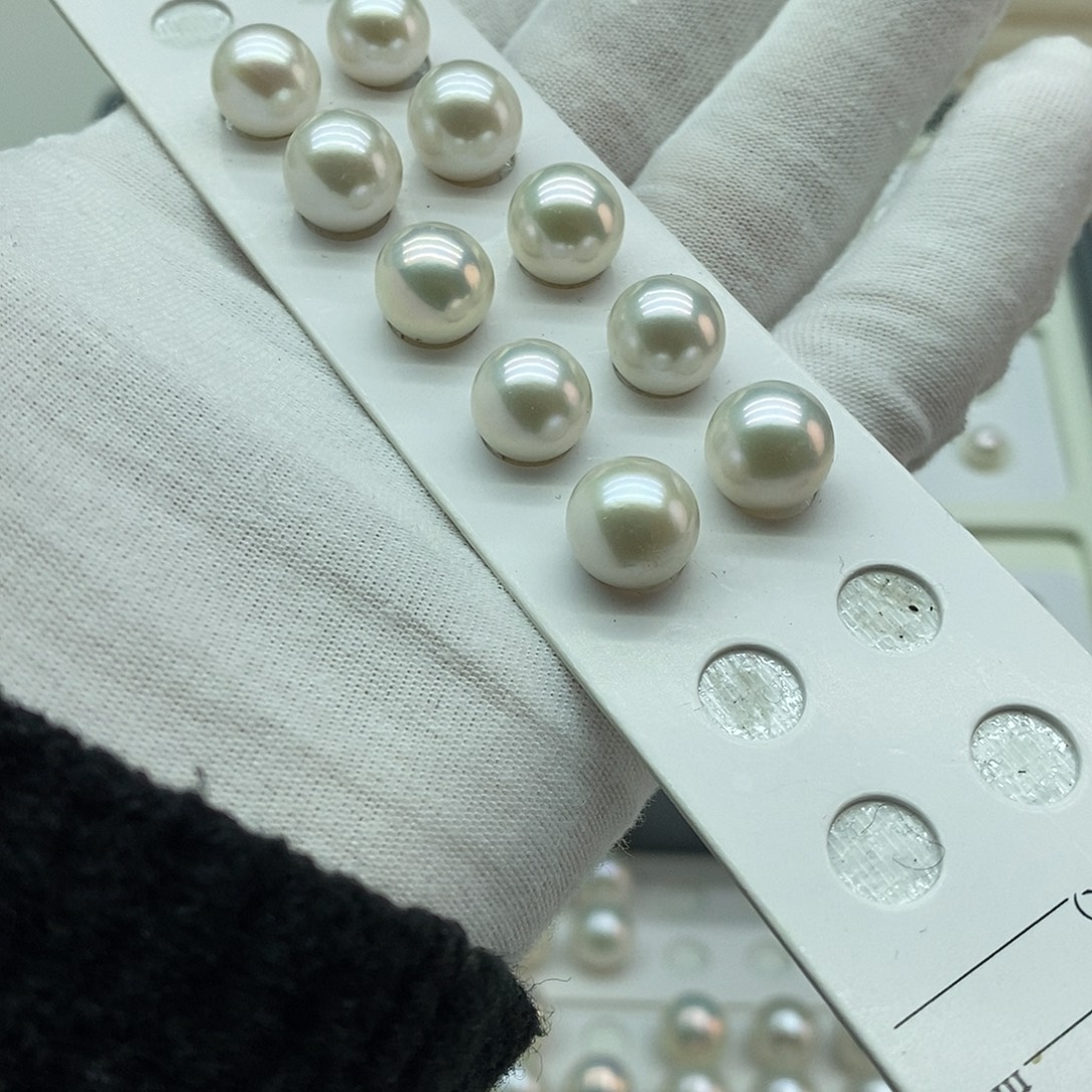 裸珠淡水珍珠银S925镶嵌