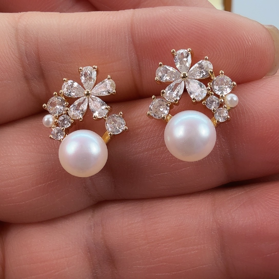 耳饰未镶嵌淡水珍珠