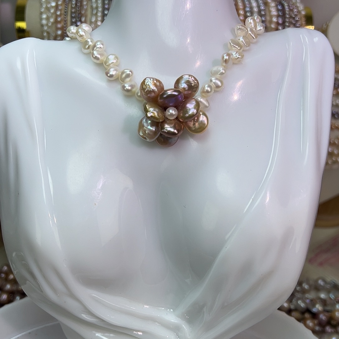 钛钢手绳淡水珍珠