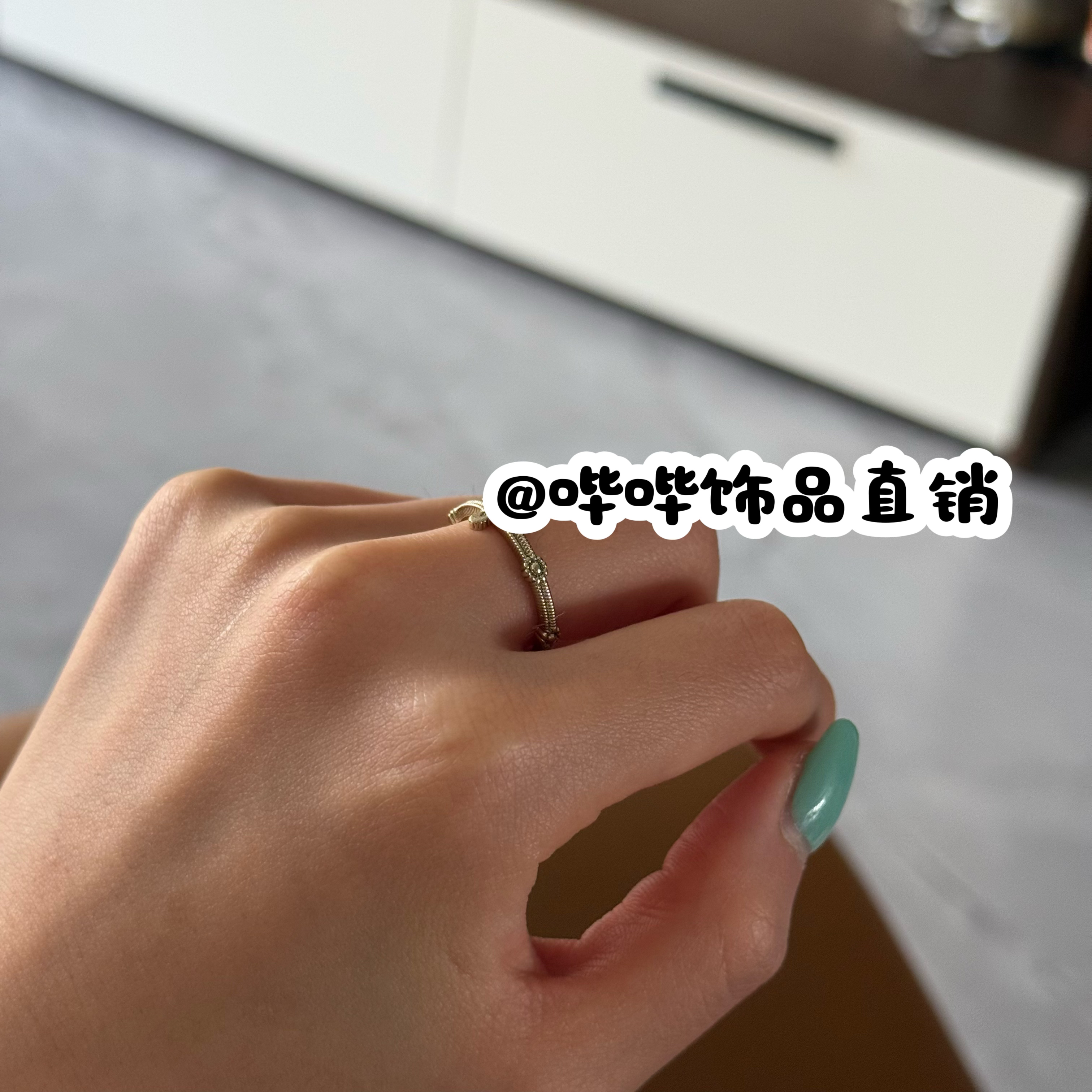 铜合金戒指 BIBI【蕾丝十字】戒指EH154
