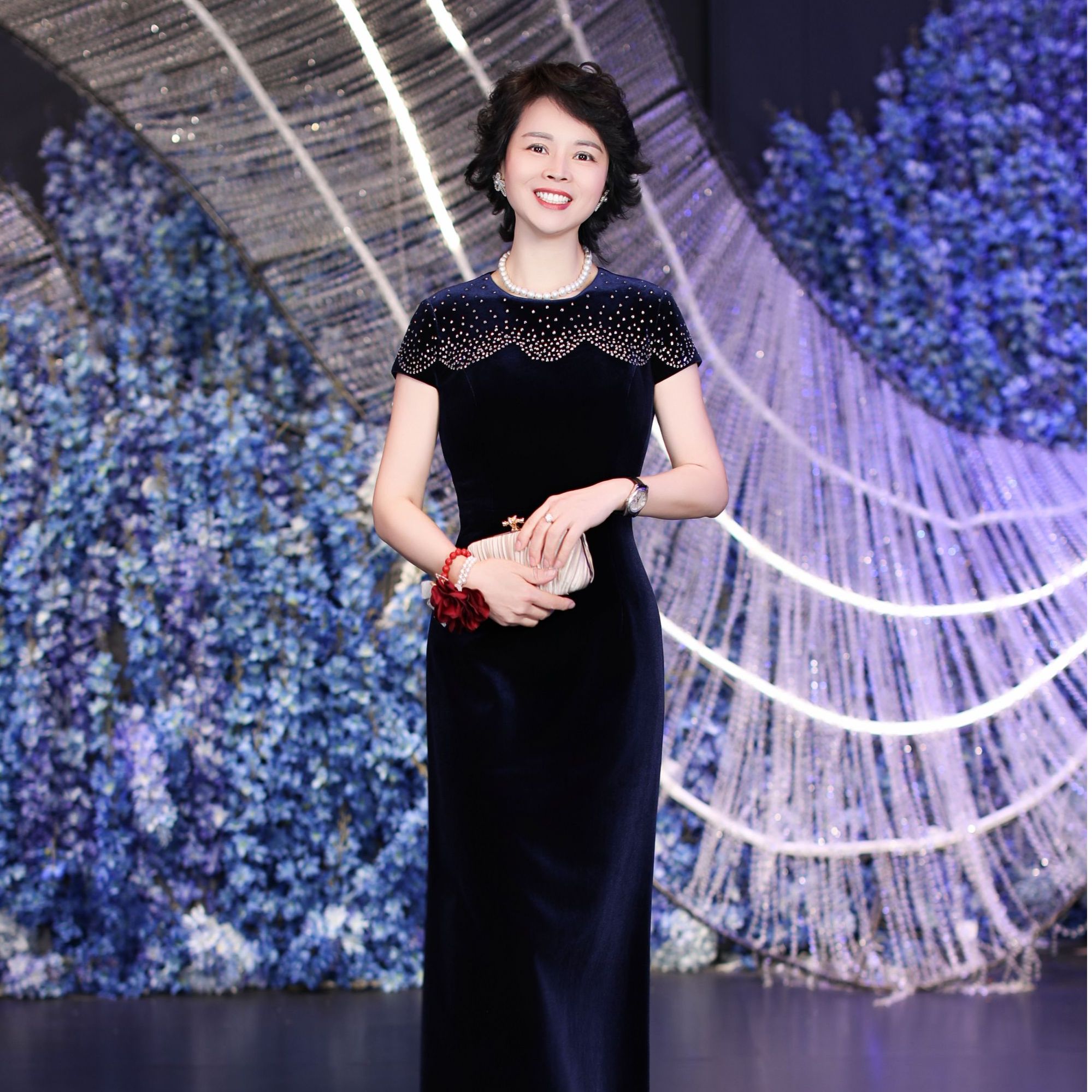 BOFEINA/帛妃娜喜婆婆喜妈妈高定晚宴礼服气质高贵奢华婚庆礼服