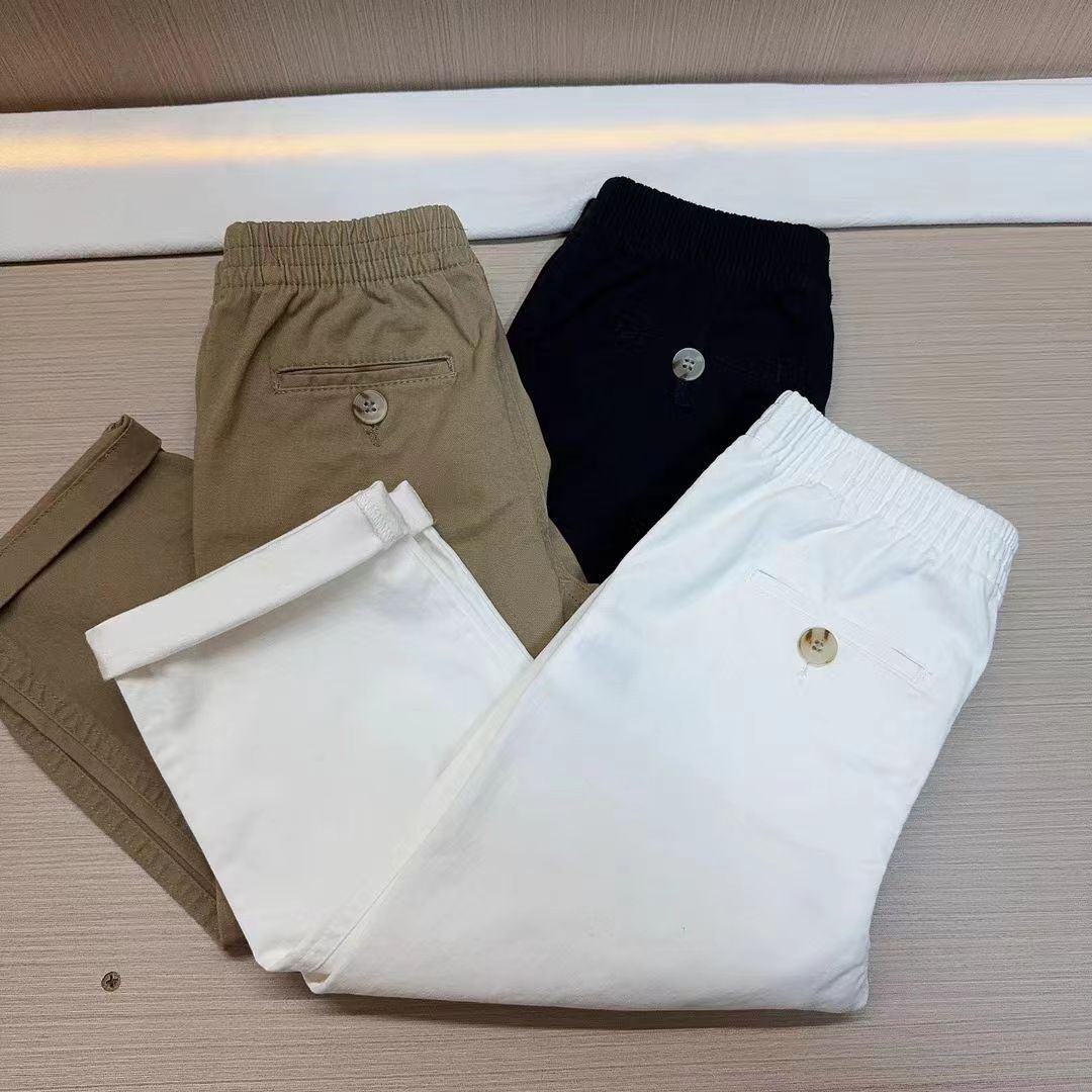 新款/儿童中大童水洗梭织棉休闲长裤