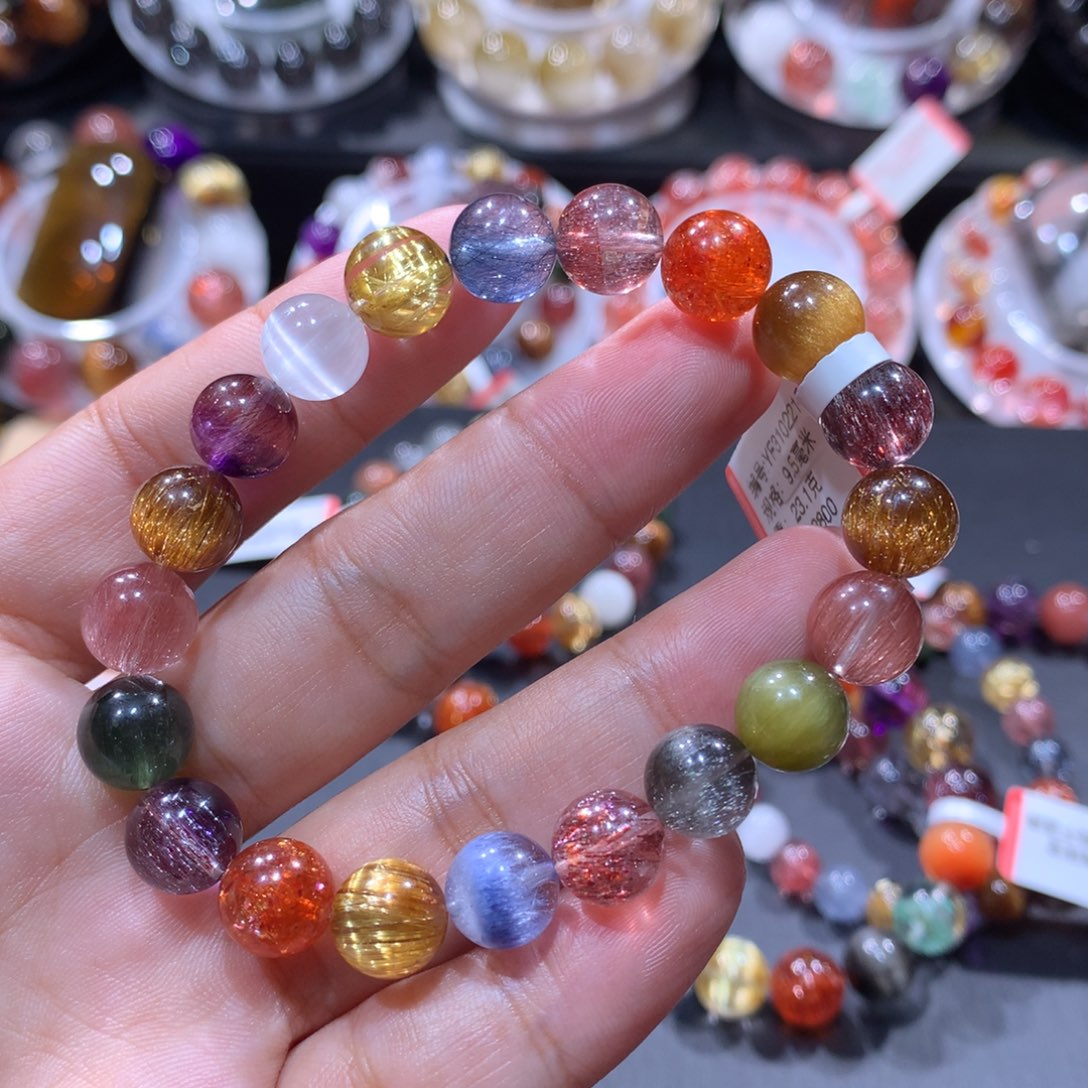 未镶嵌手链水晶水晶多宝9.5mm