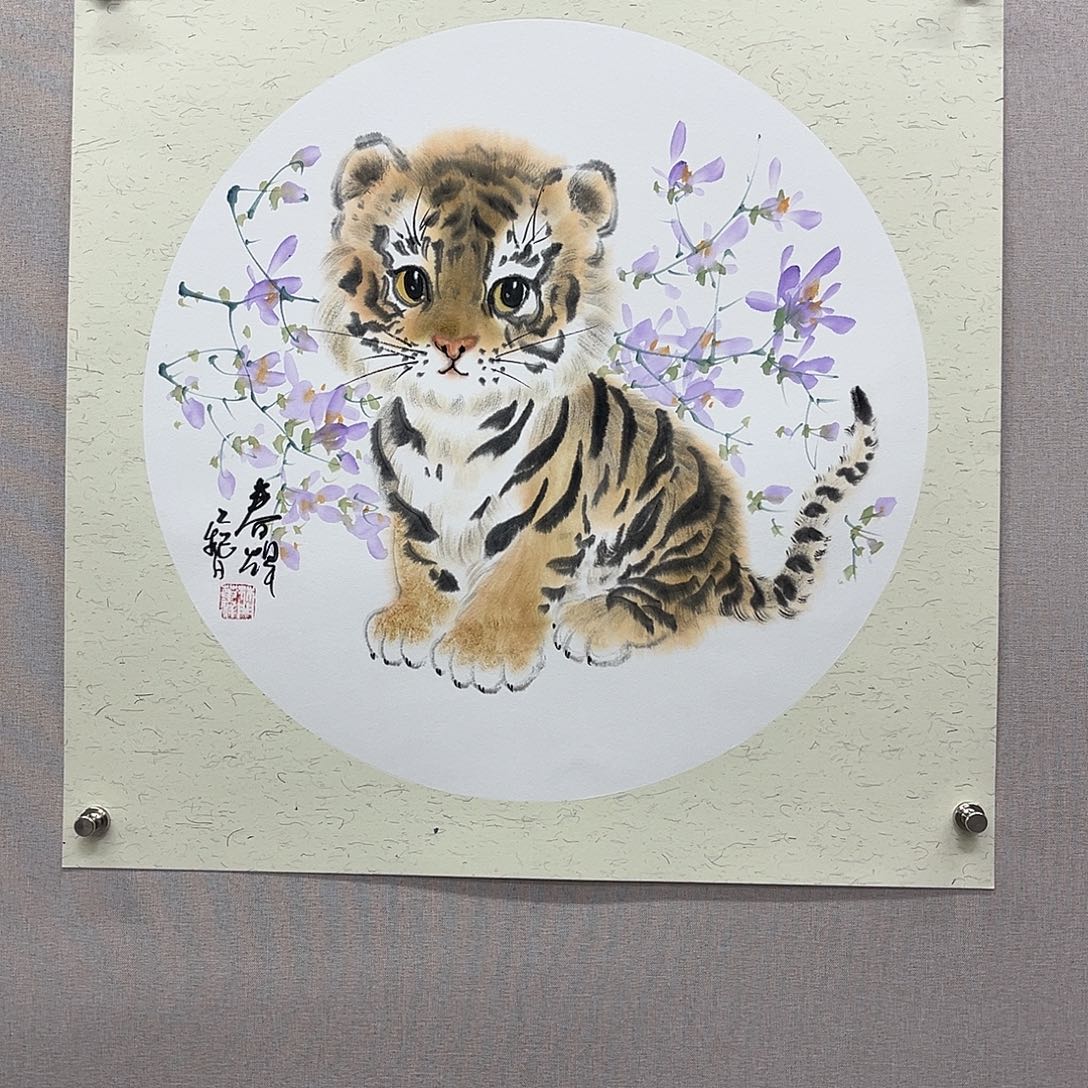 国画艺术家真人手绘