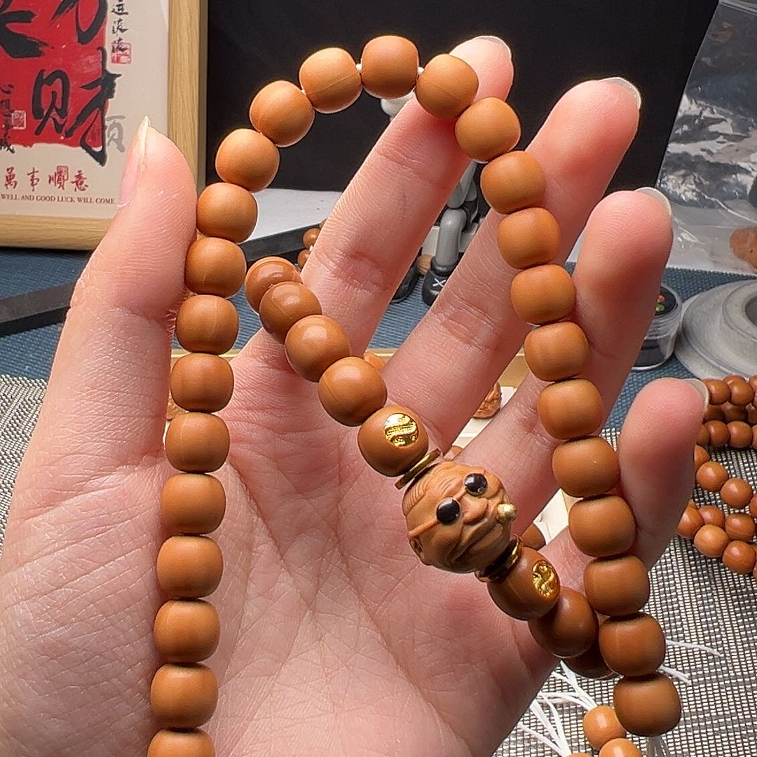 半***浮猴头核桃吊坠老型