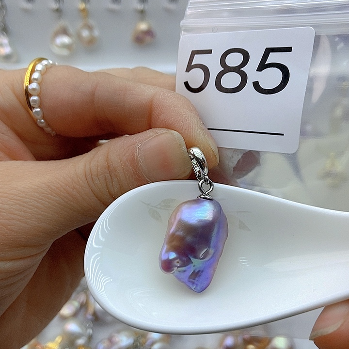 淡水珍珠颈饰银S925镶嵌