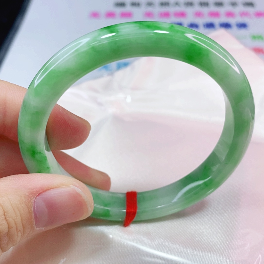 未镶嵌手镯翡翠53.6圈口