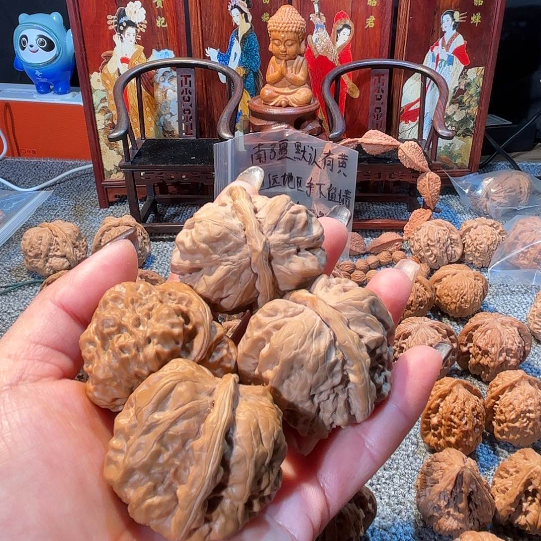 有***米核桃文玩核桃两对蛙蛙