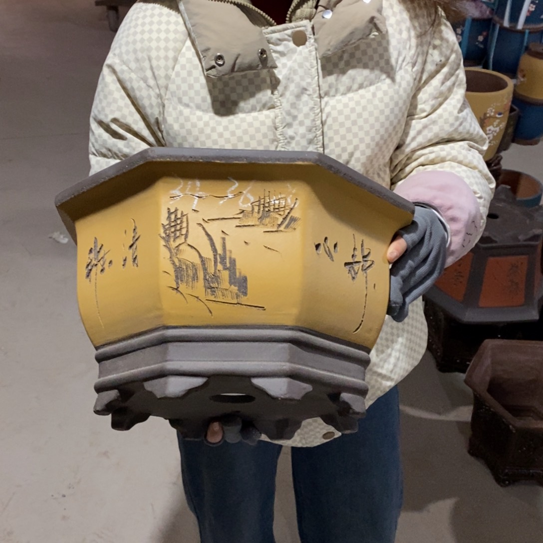 紫砂花盆紫砂花盆