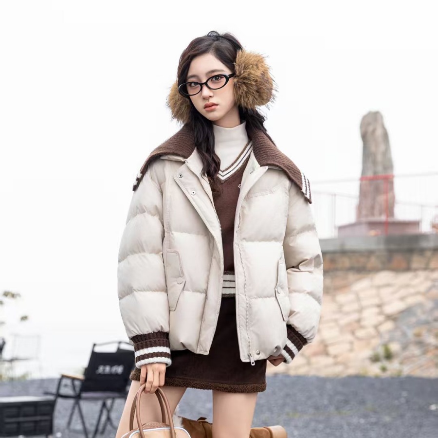 秋冬新款女大童羽绒服甜美韩版温柔风青少年装保暖百搭亲子-SW416