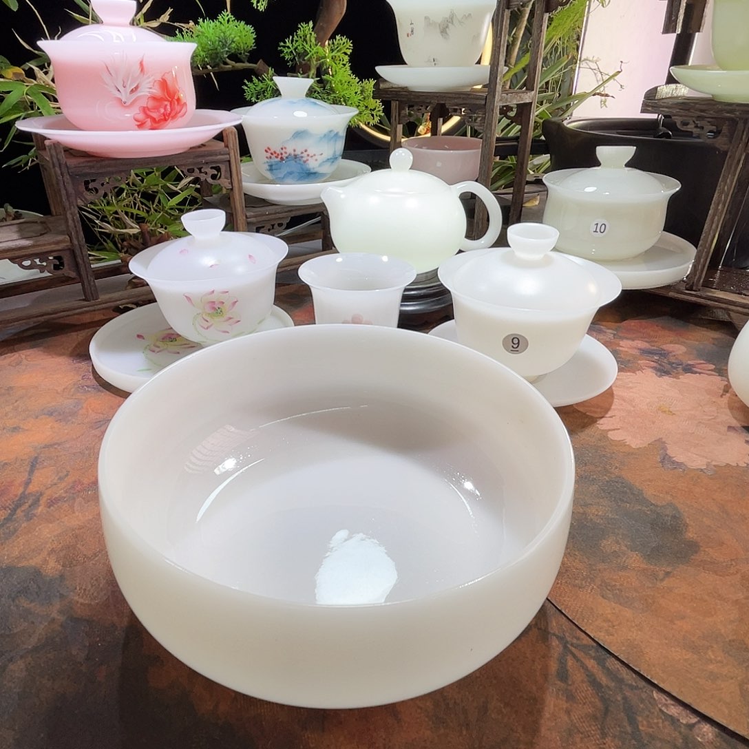 璞玉釉烧大茶洗800ml