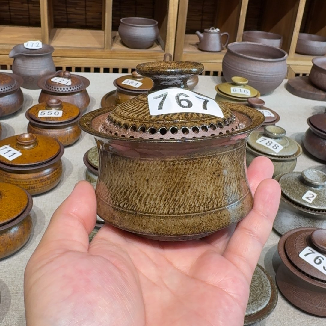 杯子粗瓷茶具素色盖碗