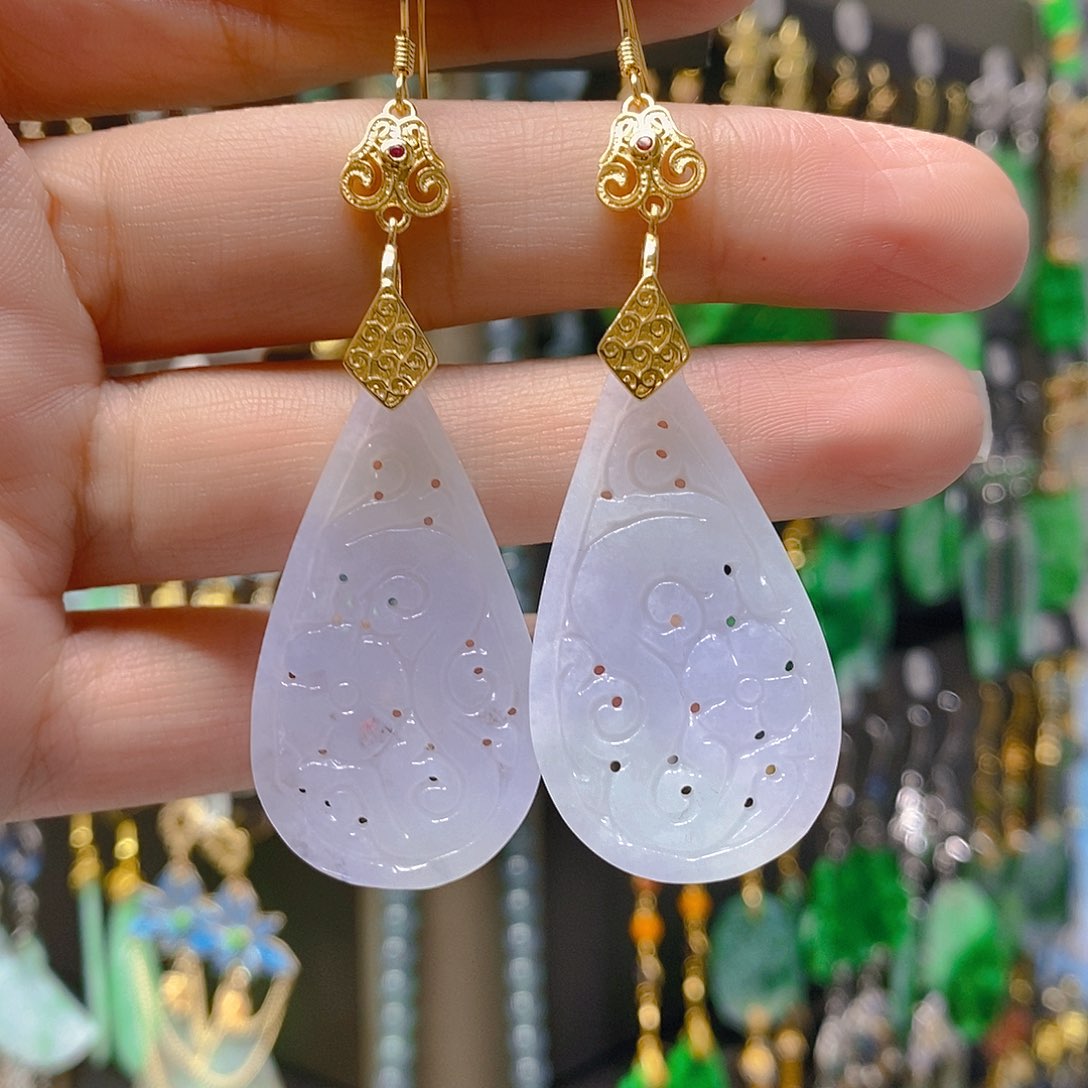 未镶嵌翡翠耳饰翡翠