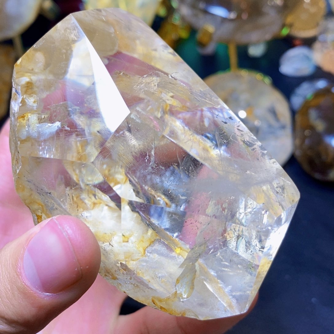 水晶天然礁花水晶随形未镶嵌