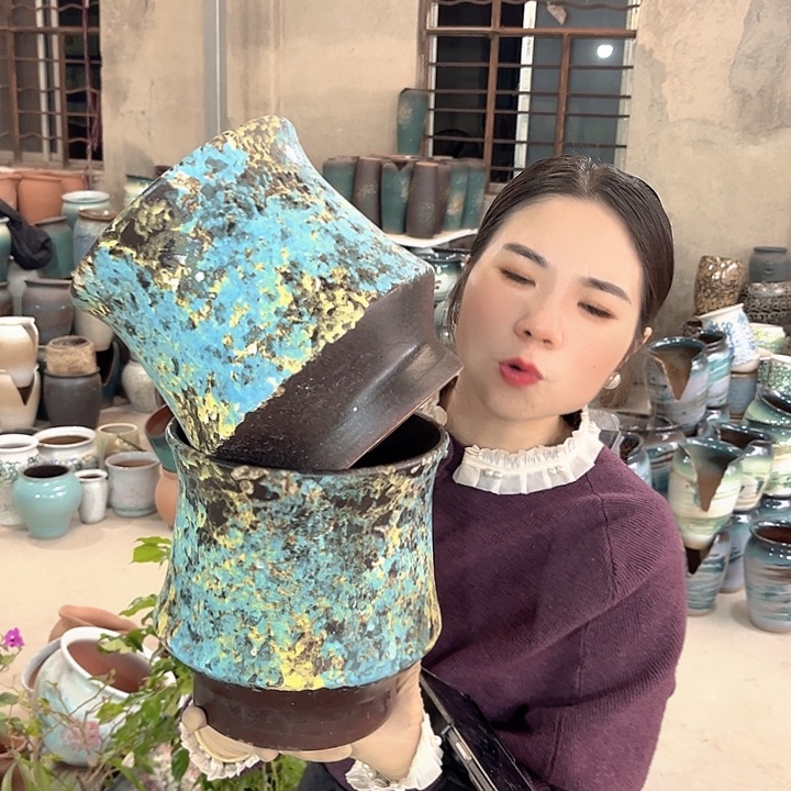 正品口19高21花盆……
