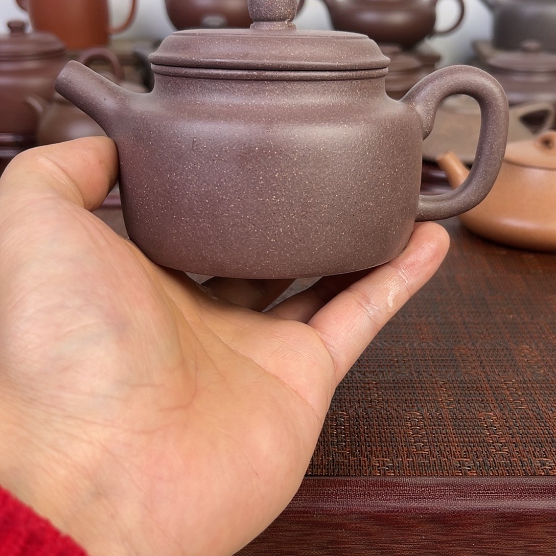 紫砂茶壶完美老天青德钟