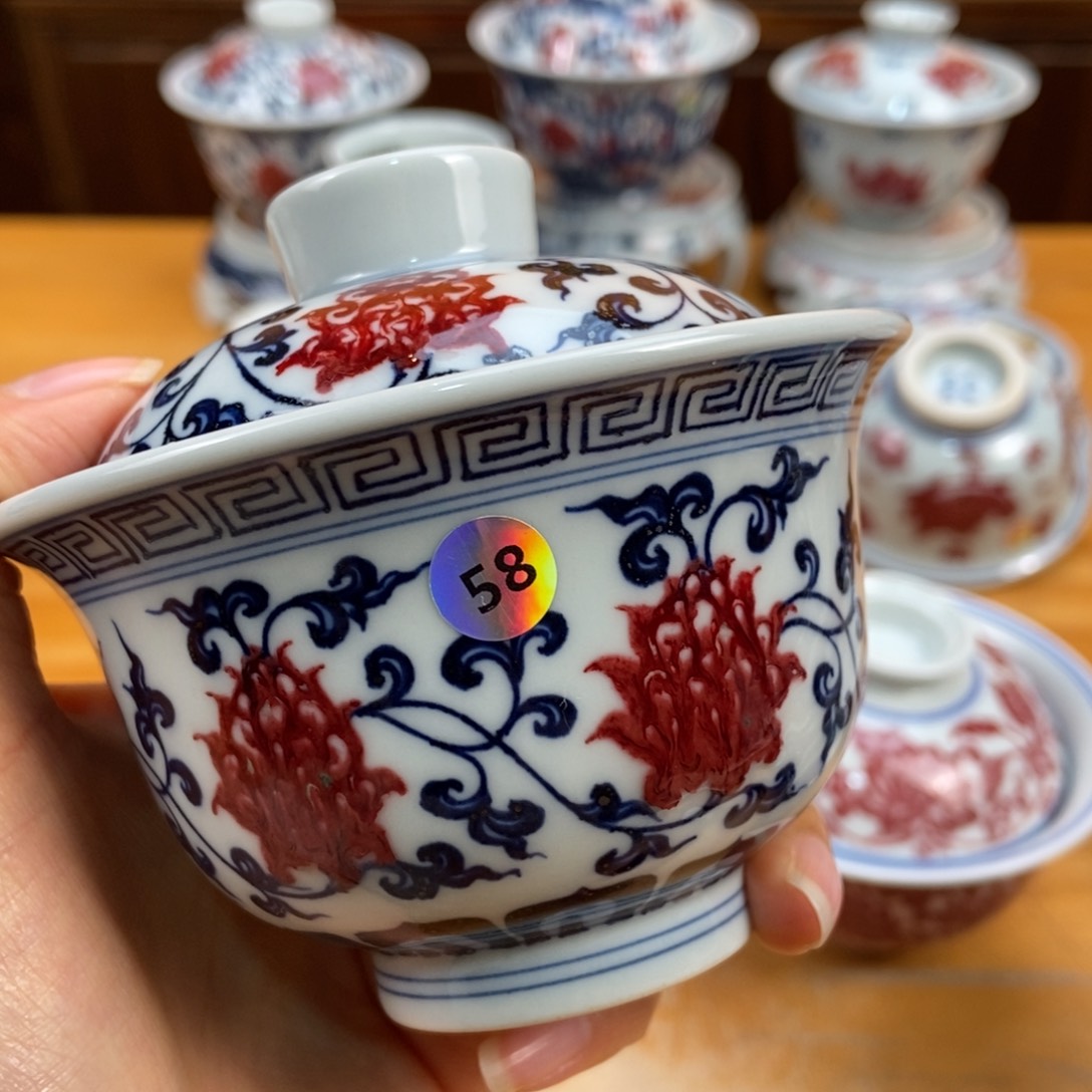 手绘现代茶具非古董