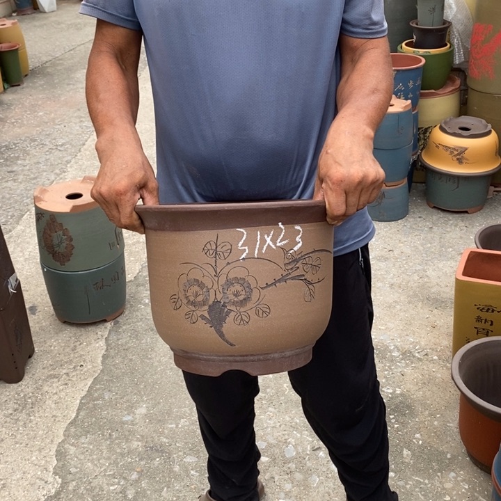 紫砂花盆紫砂花盆