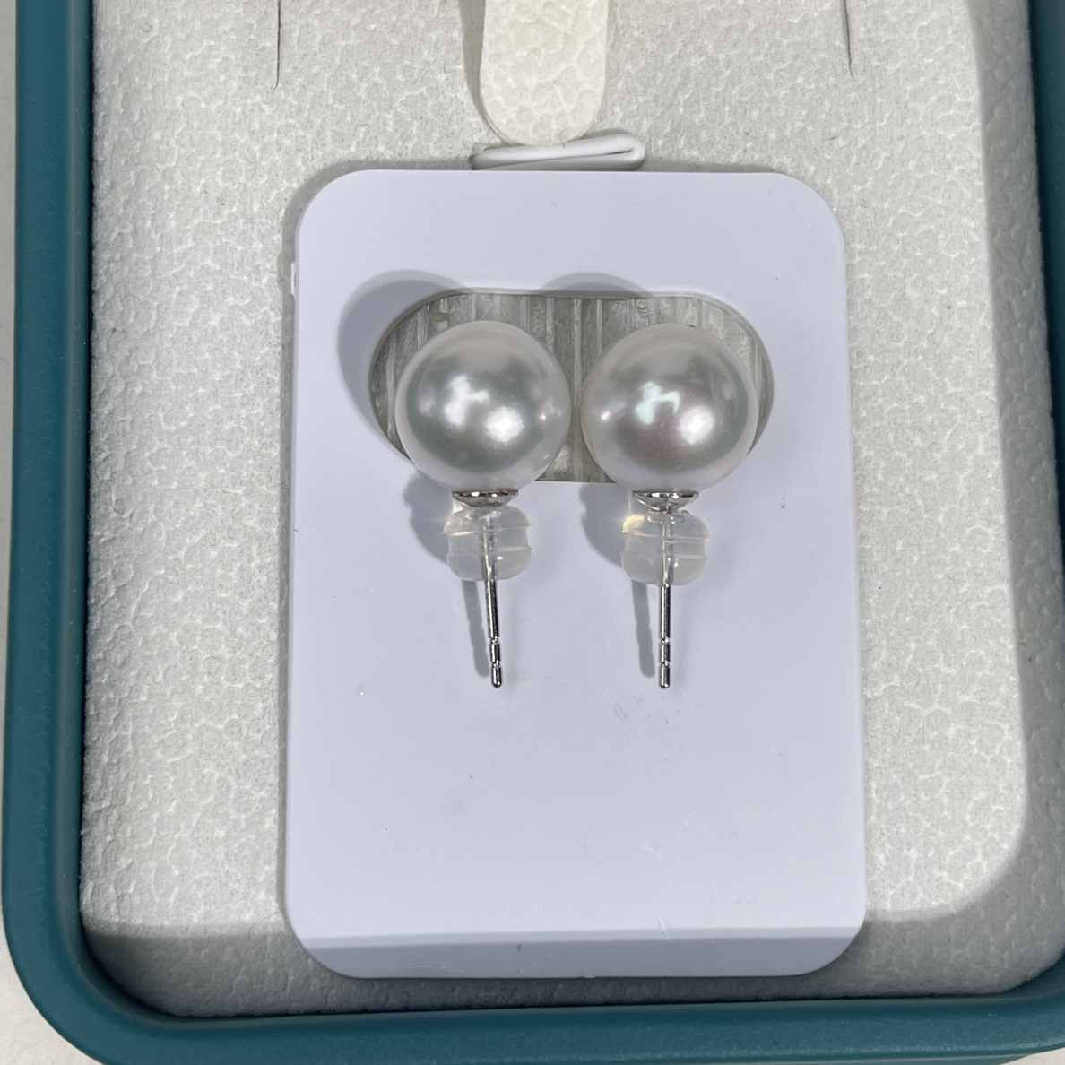 海水澳白18K素钉10-11mm