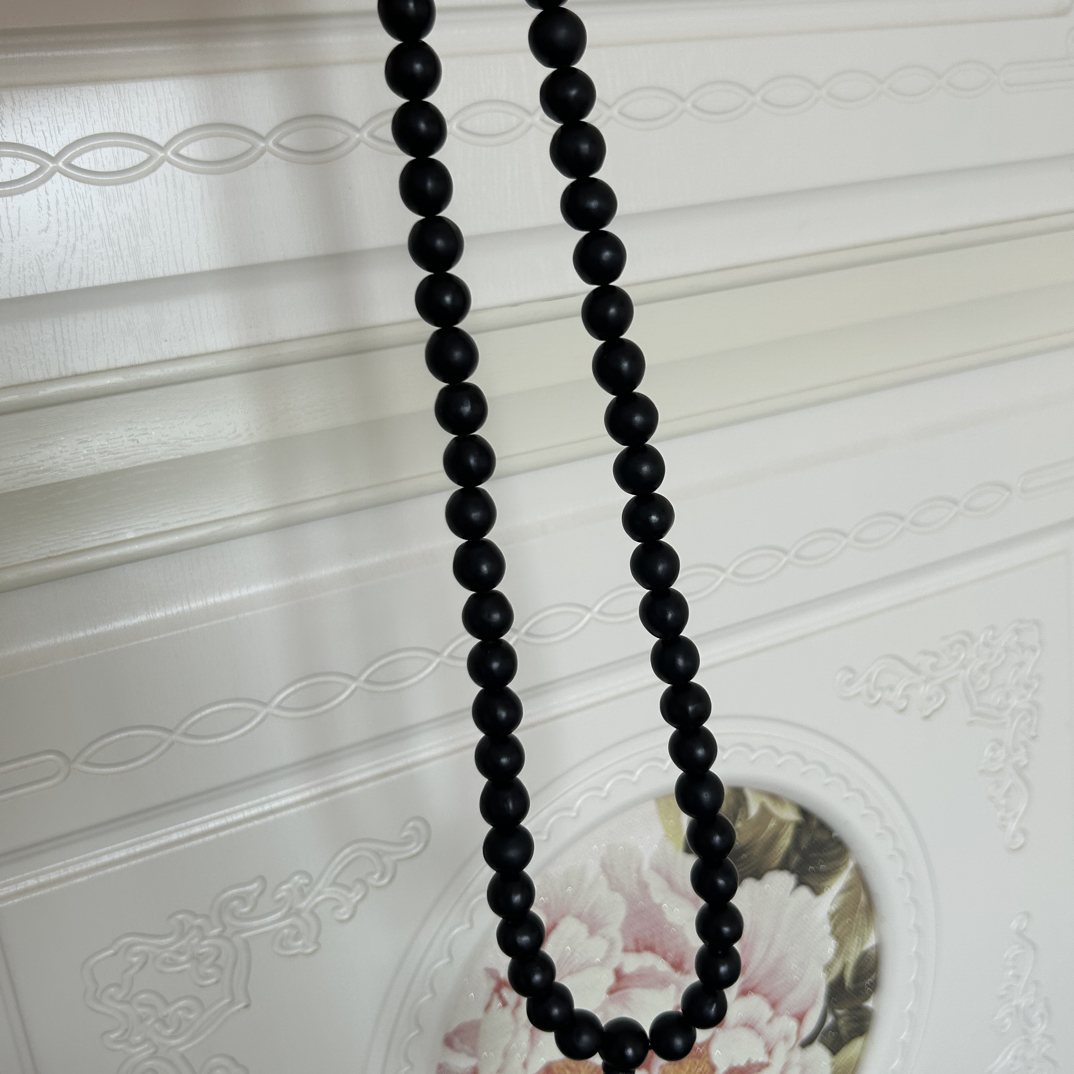 非金属木质手链 四川老树子13+mm黑色54颗脖挂