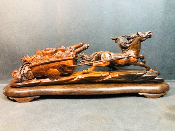 老挝大红酸枝交趾黄檀摆件