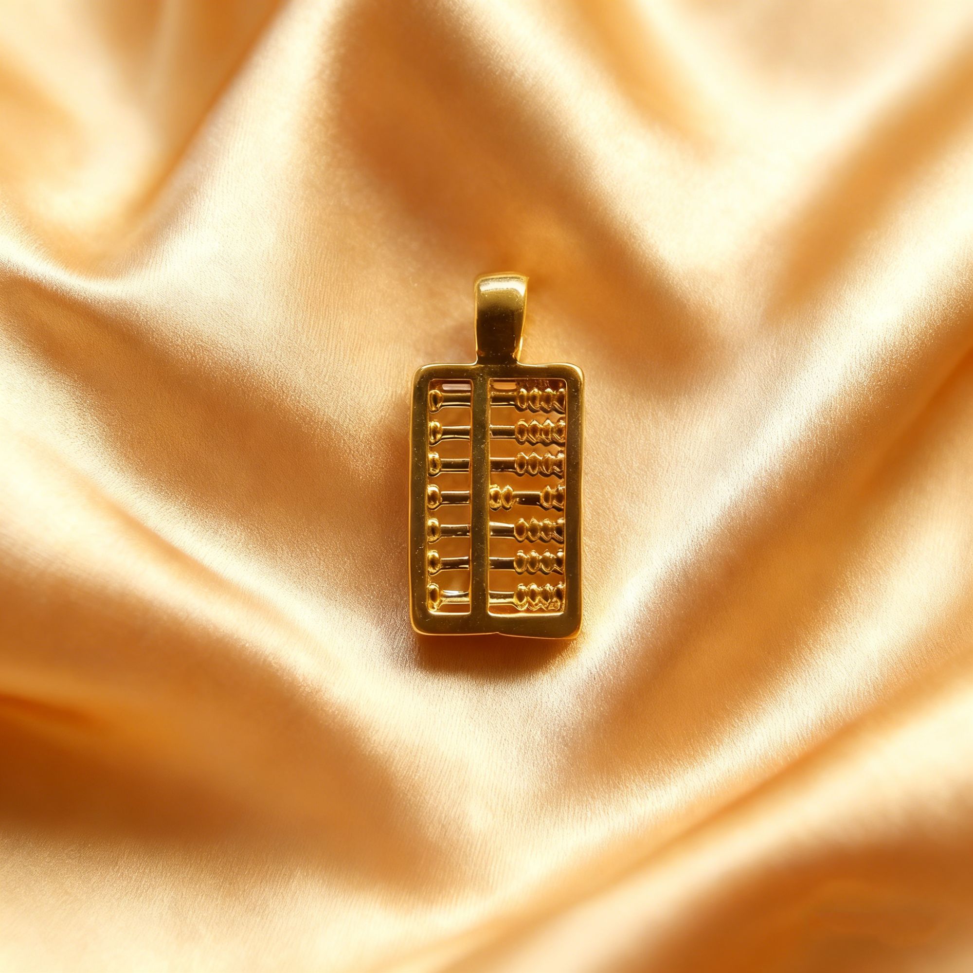 【黄金】足金999中号算盘 5D工艺CY426