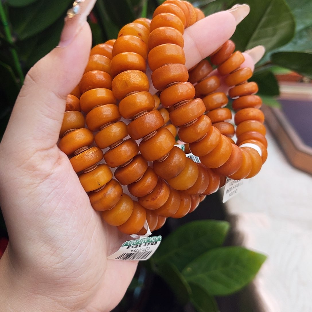 未镶嵌琥珀手链多样性发其一 14m 微瑕