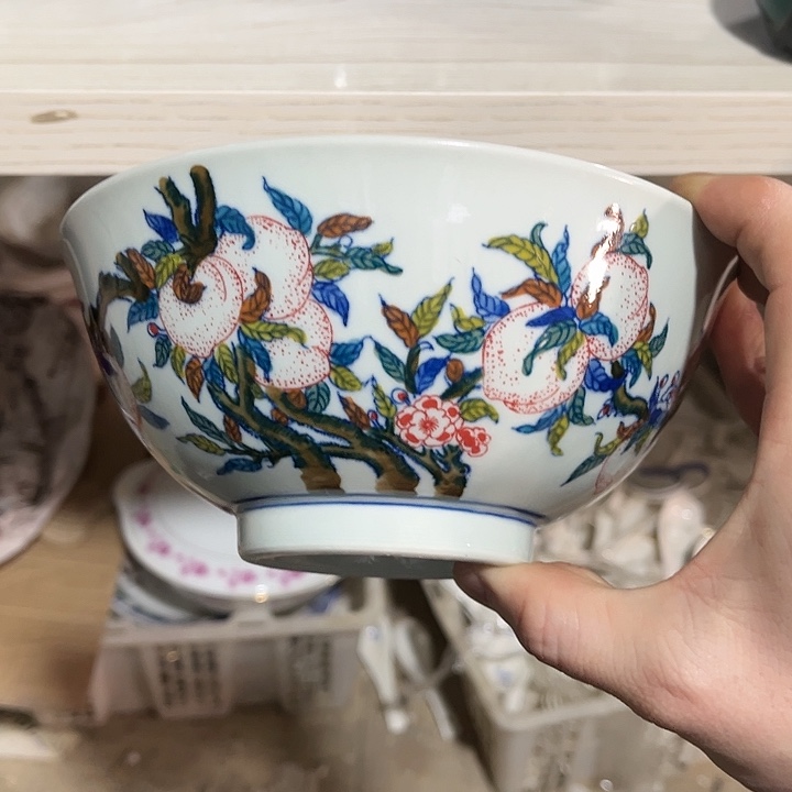 瓷片/////直径17厘米。绿西西。