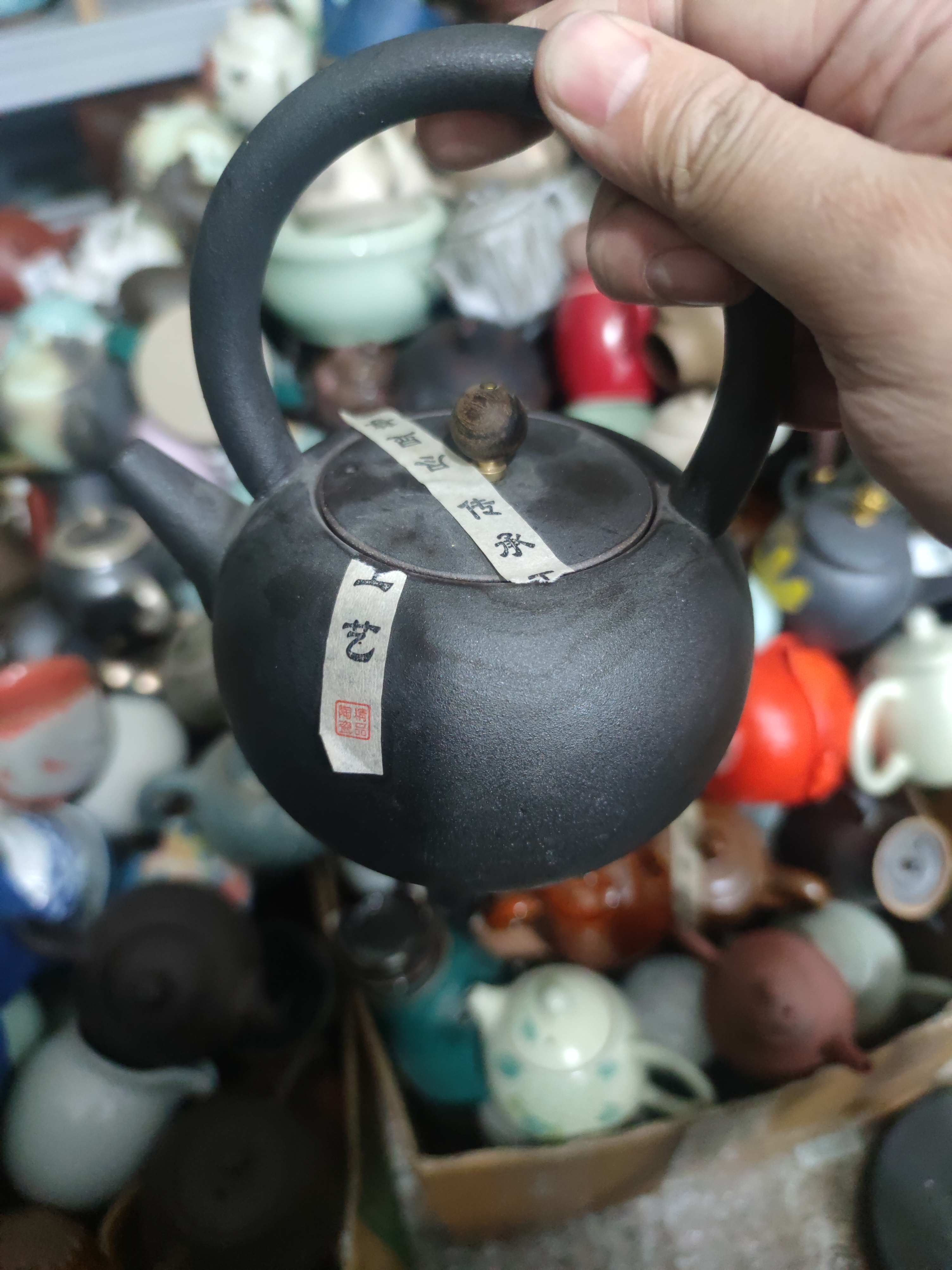 手工粗陶提梁煮茶壶大号功夫茶道温茶壶烧水壶