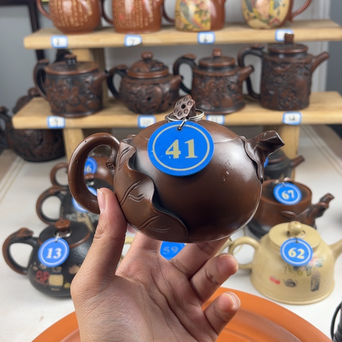 壶200cc 建水紫陶全手工制作，老匠人传承手艺