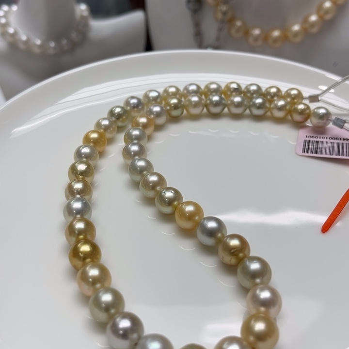 海水珍珠项链银S925镶嵌