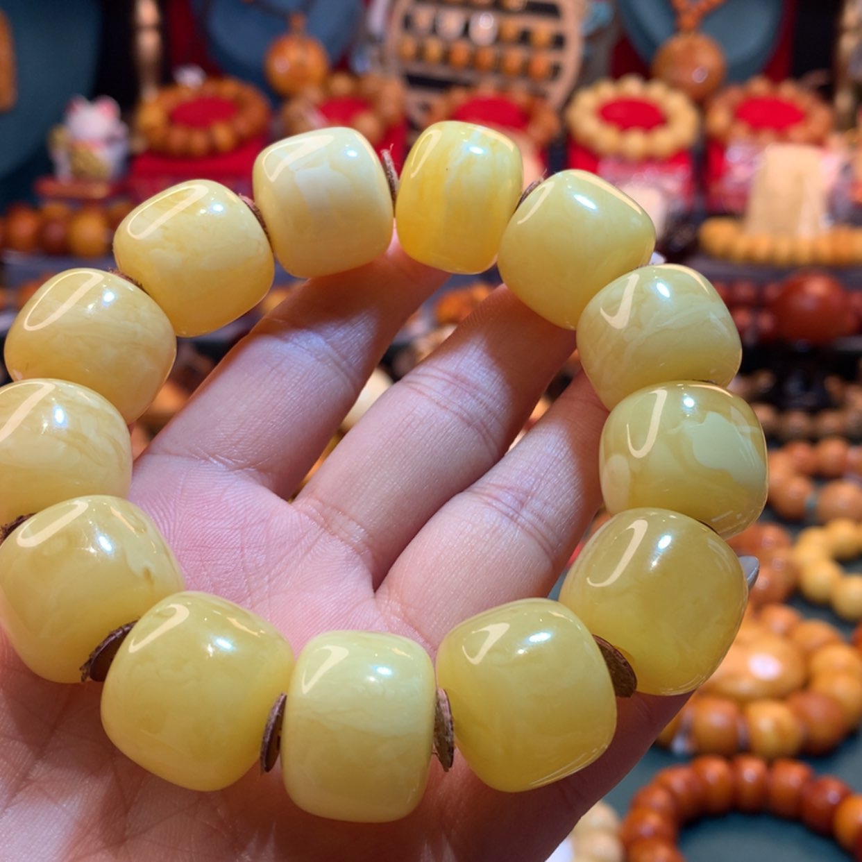 【闪购商品】蜜蜡手串未镶嵌蜜蜡手串