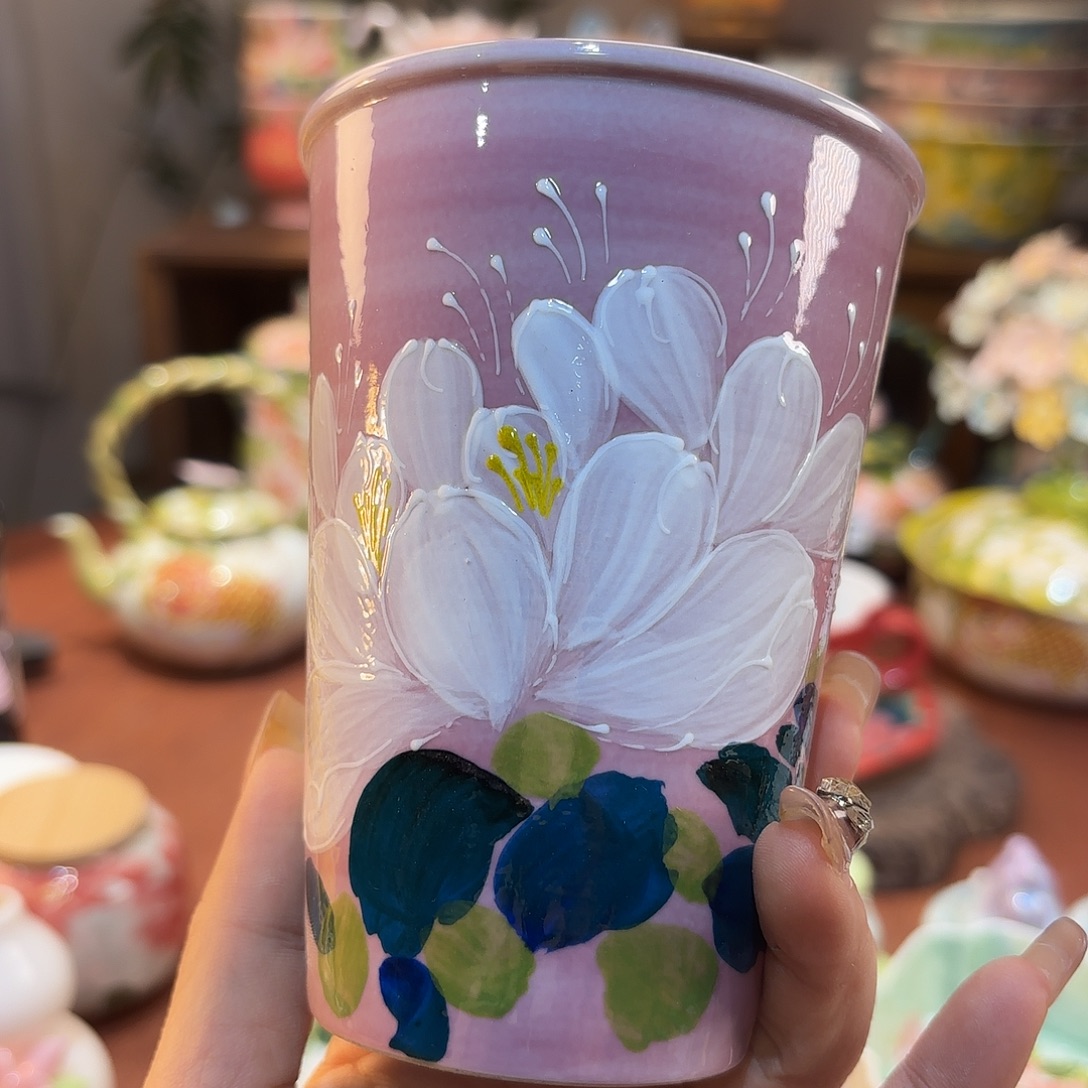 摆件景德镇手绘高温釉下彩陶瓷茶具